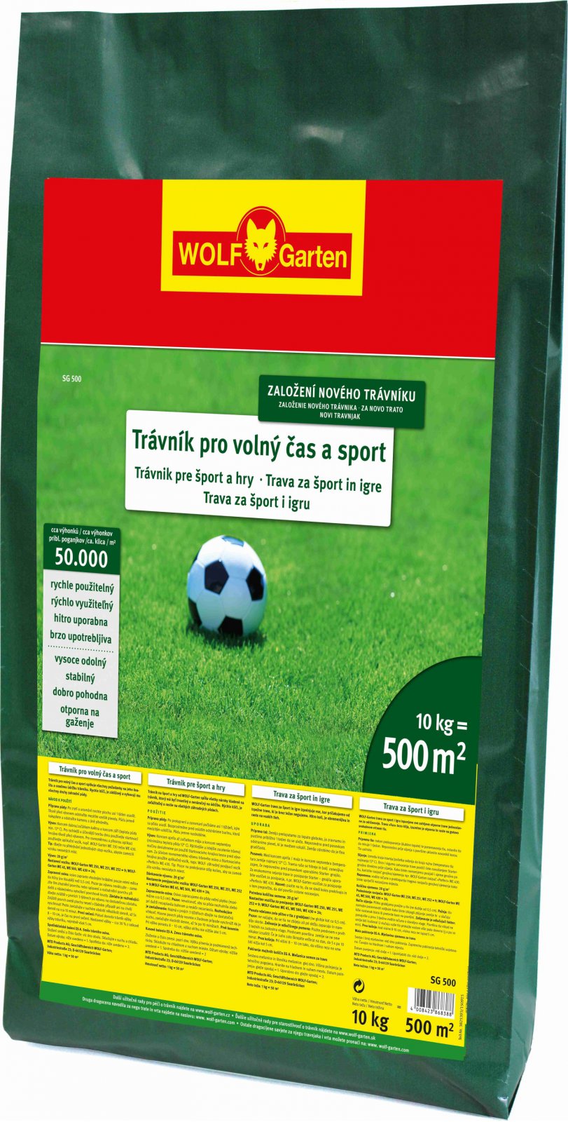 WOLF-GARTEN fűmag SG 500 Sport és játék gyep 500m2